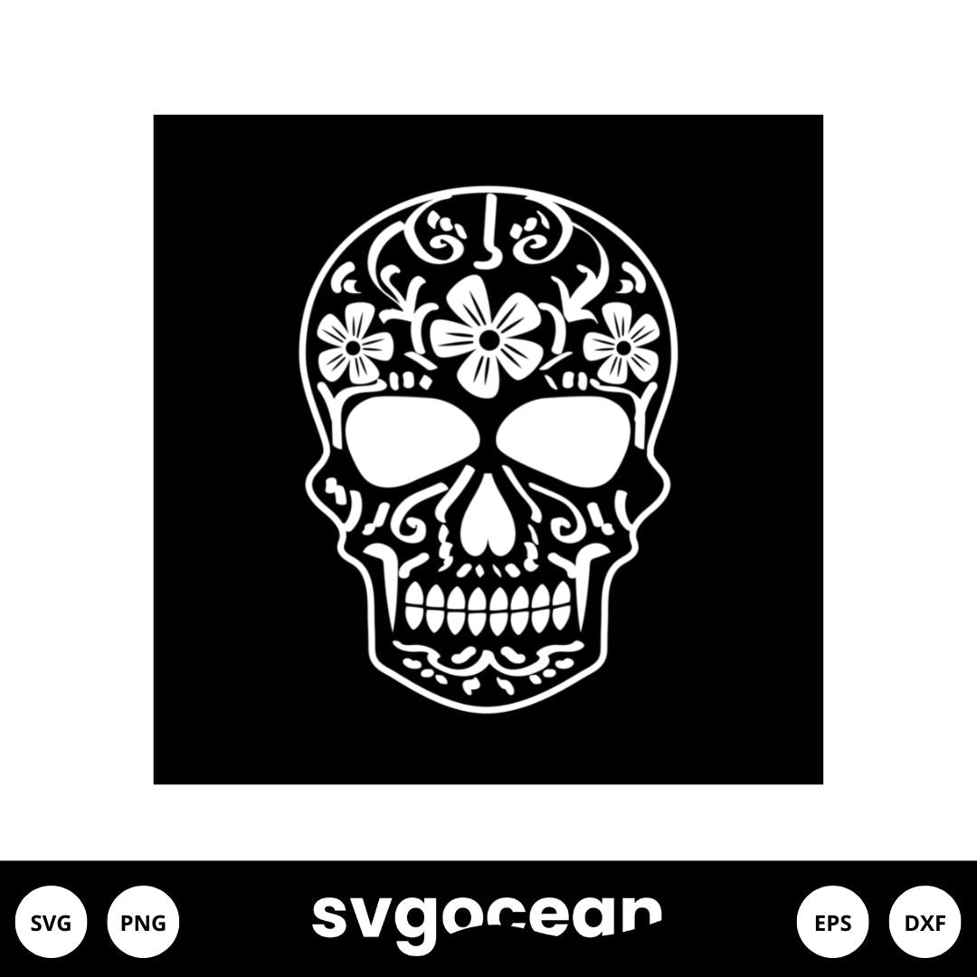 Sugar Skull SVG Bundle, Mandala