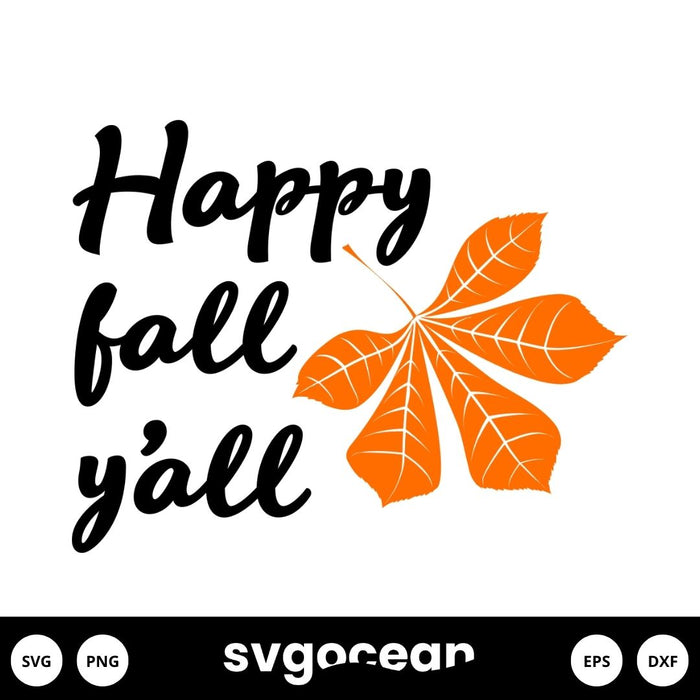 Happy Fall Yall Svg - Svg Ocean
