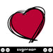 Scribble Heart SVG - Svg Ocean