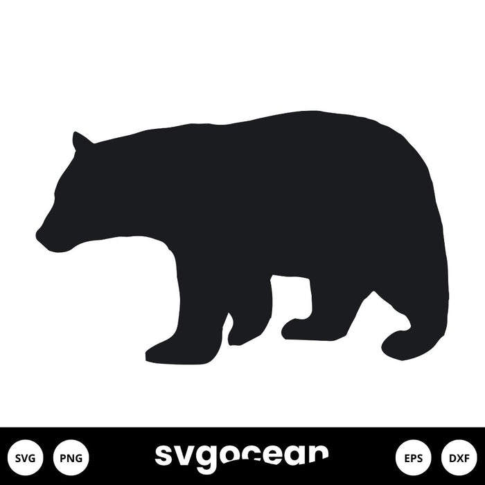 Black Bear Svg - Svg Ocean