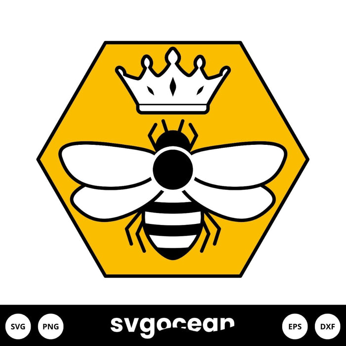 Queen Bee Svg - Svg Ocean