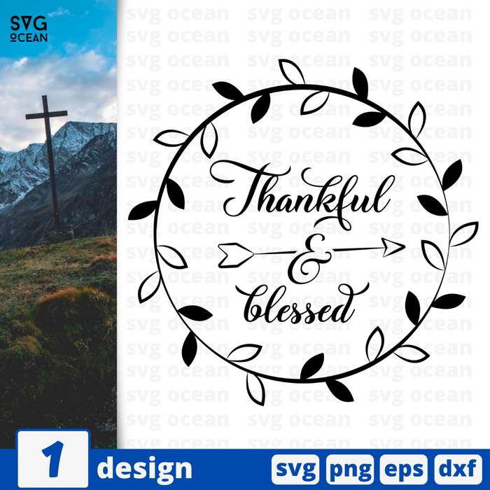 Thankful & blessed SVG vector bundle - Svg Ocean