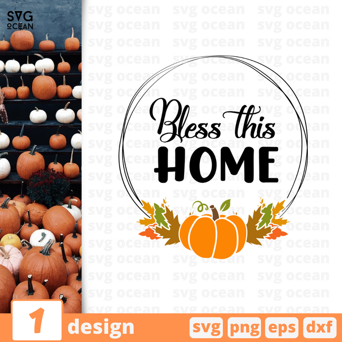 Bless this home SVG vector bundle - Svg Ocean