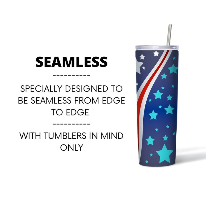 Proud to be an American Tumbler Sublimation