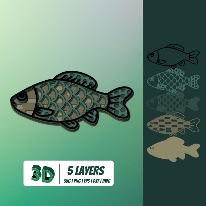 3D Fishing SVG Bundle - Svg Ocean