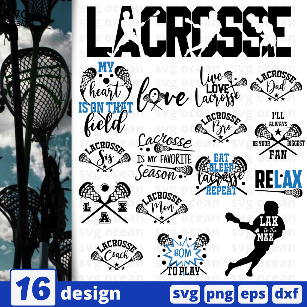 Lacrosse SVG Cut Files - Free Download — svgocean