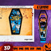 Free Happy Halloween Coffin 3D SVG - Svg Ocean