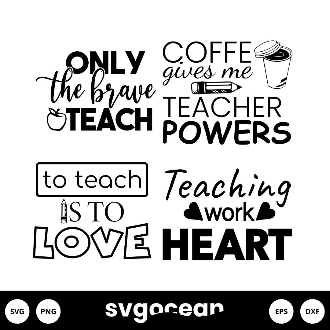 Teacher Quotes Svg vector for instant download - Svg Ocean — svgocean