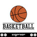 Half Basketball SVG - Svg Ocean