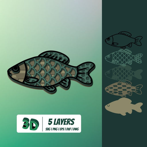 3D Fish SVG - Svg Ocean