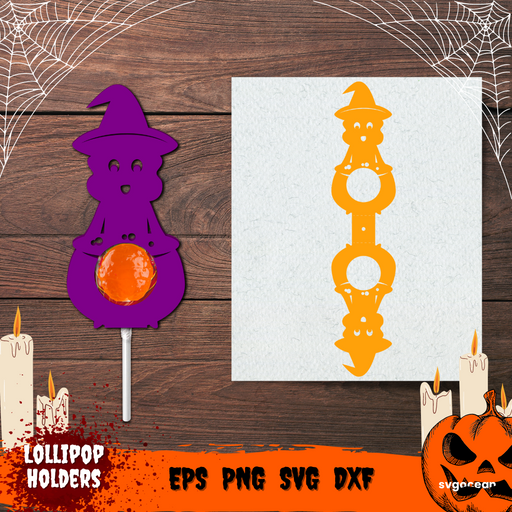 Witch Candy Holder - Svg Ocean