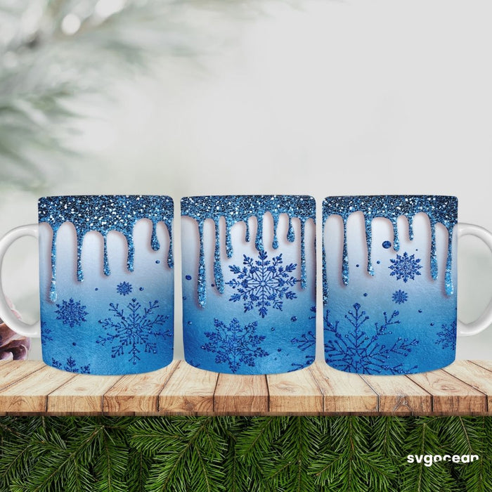Christmas Glitter Mug Sublimation - Svg Ocean