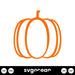 Pumpkin Outline Svg - Svg Ocean
