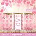 Valentines Glass Beer Can Wrap Sublimation Design