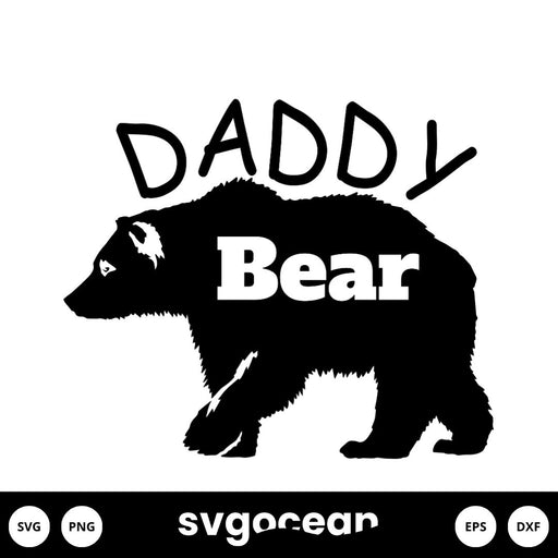 Daddy Bear Svg - Svg Ocean
