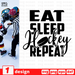 Eat Sleep Hockey Repeat SVG vector bundle - Svg Ocean