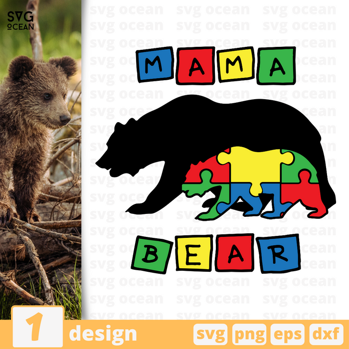 Mama bear SVG vector bundle - Svg Ocean