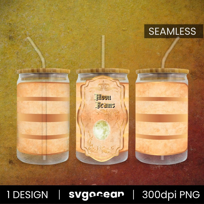 Halloween Vintage Label Can Glass Bundle - Svg Ocean