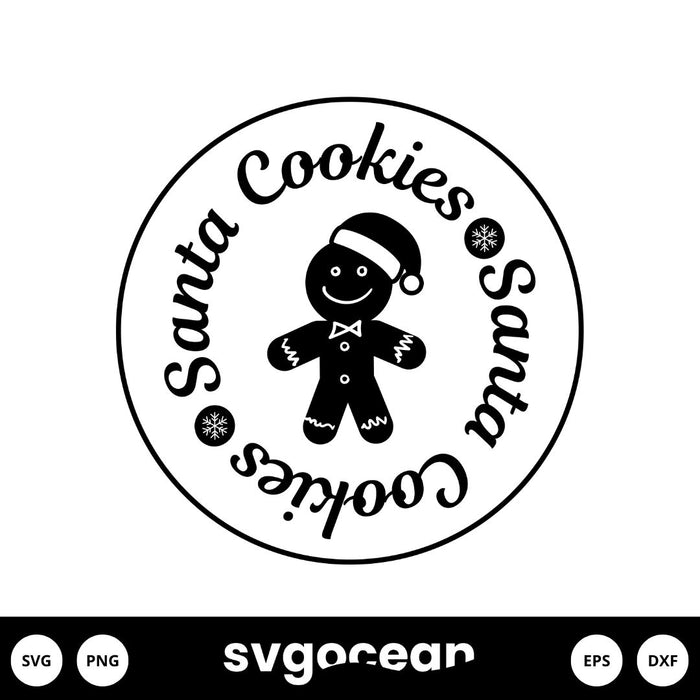 Santa Plate Svg - Svg Ocean