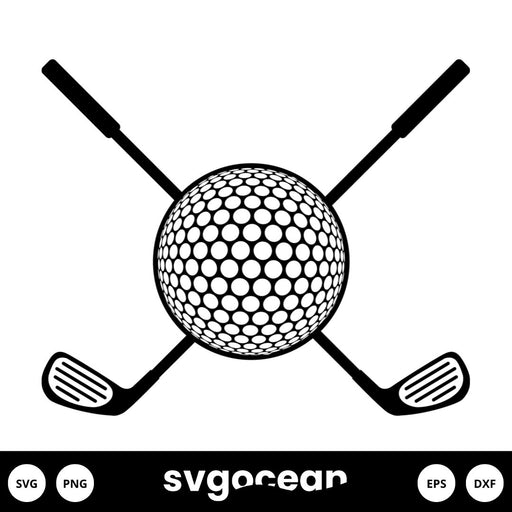 Golf Clubs SVG - Svg Ocean