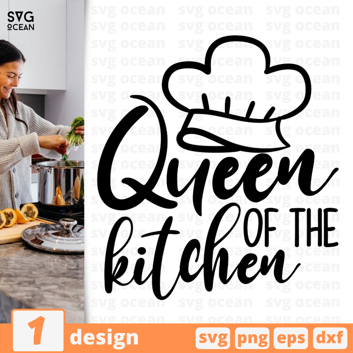 Queen of the kitchen SVG vector bundle - Svg Ocean