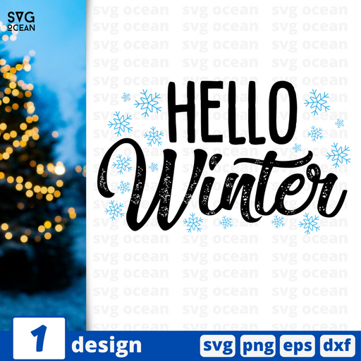 Hello winter SVG vector bundle - Svg Ocean