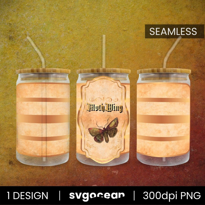 Free Moth Wing Can Glass PNG - Svg Ocean