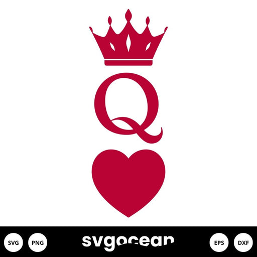 Queen Of Hearts SVG - Svg Ocean