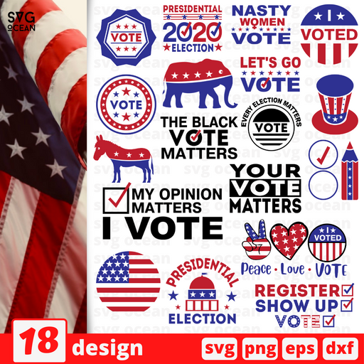 President 2020 election SVG vector bundle - Svg Ocean