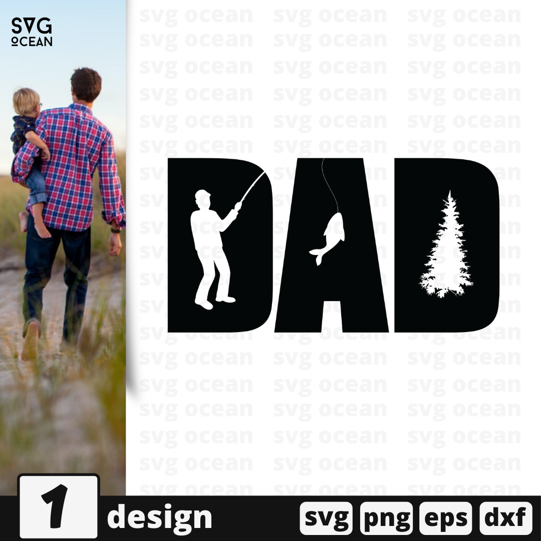 FREE Fishing Dad SVG Cut File - Svg Ocean — svgocean