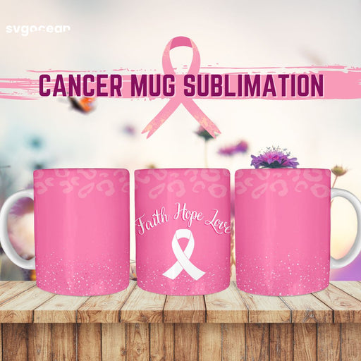 Breast Cancer Mug Sublimation - Svg Ocean