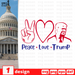 Peace Love Trump SVG vector bundle - Svg Ocean