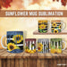 Sunflower Mug Sublimation - Svg Ocean
