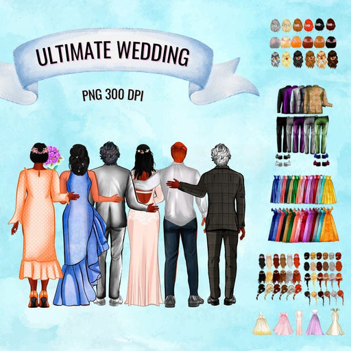 Wedding Ultimate Clipart Bundle - Svg Ocean
