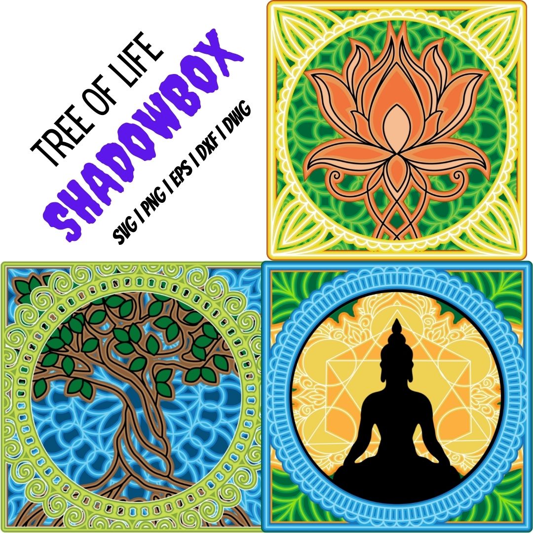 Tree of Life 3D SVG Bundle vector for instant download - Svg Ocean ...