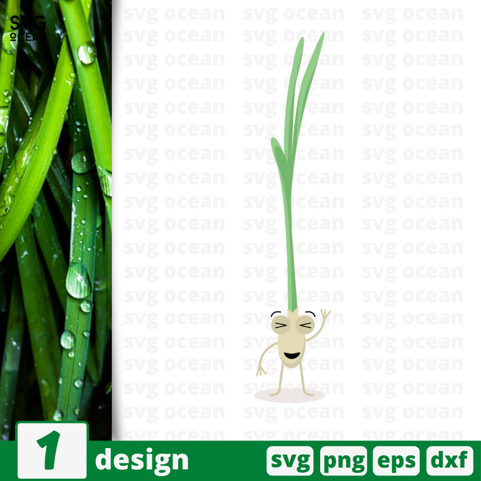 Green onion svg