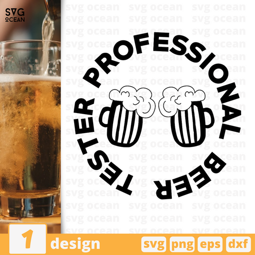 Professional beer tester SVG vector bundle - Svg Ocean