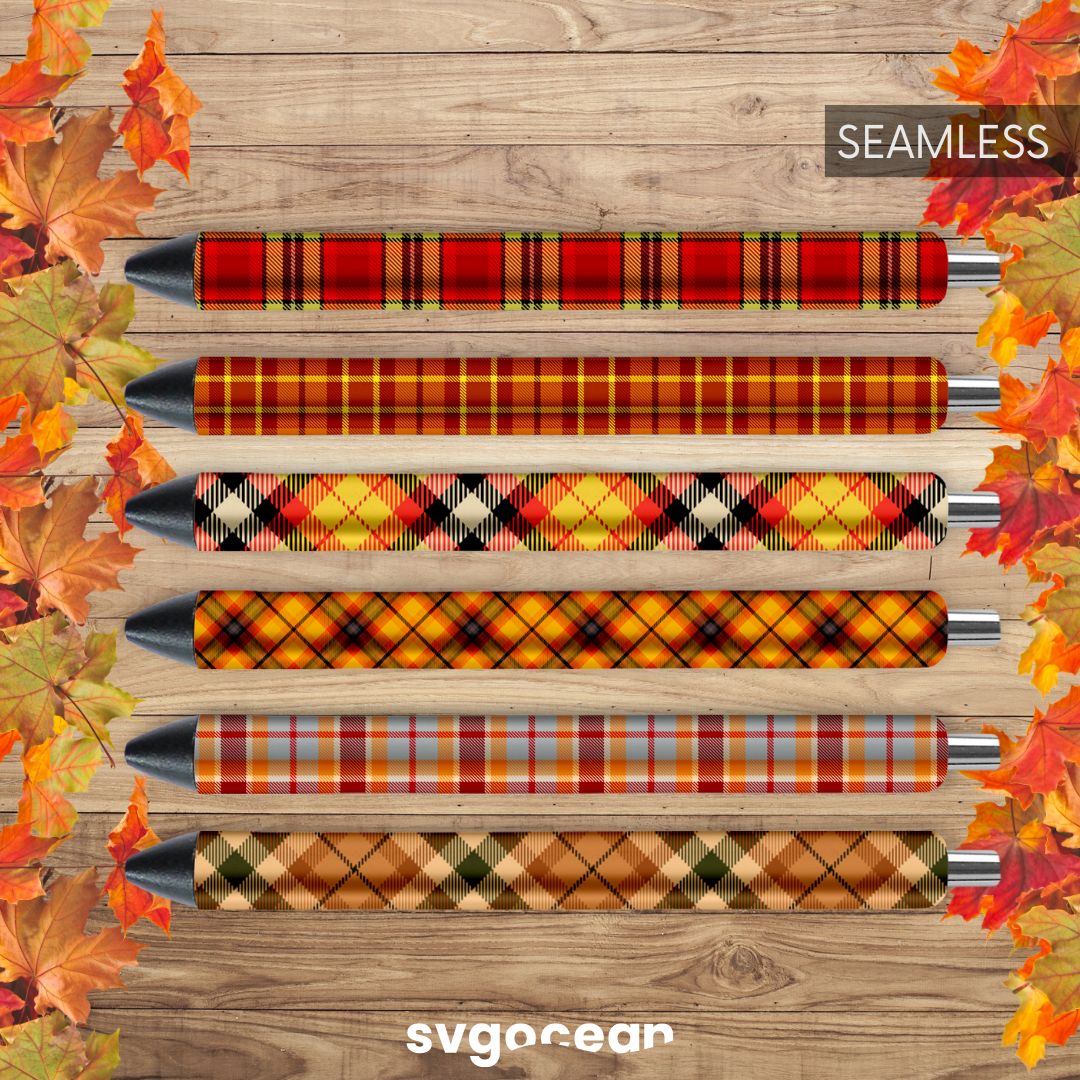 Pen Wraps Buffalo Plaid Bundle - Svg Ocean — svgocean