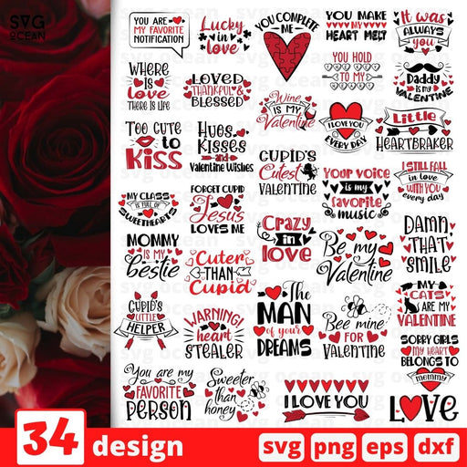 Valentines Cards SVG Bundle