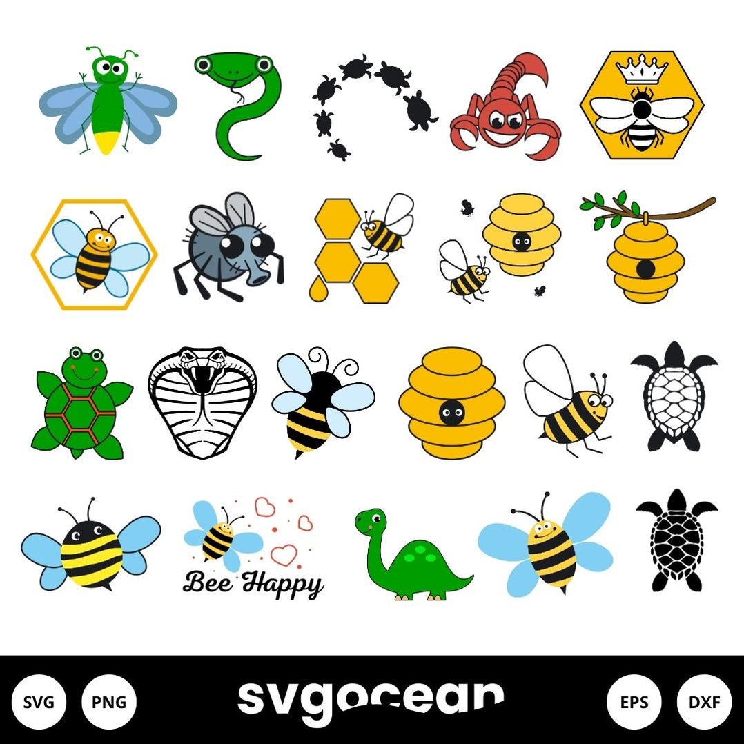 Basic Insect Svg Insects Svg Bundle vector for instant download - Svg Ocean — svgocean