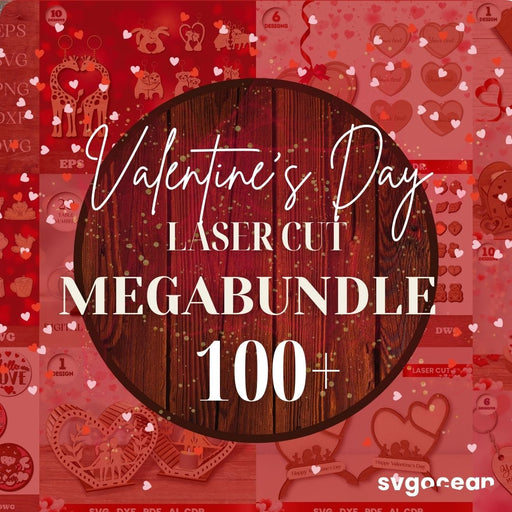 Valentines Day Laser Cut Megabundle - svgocean