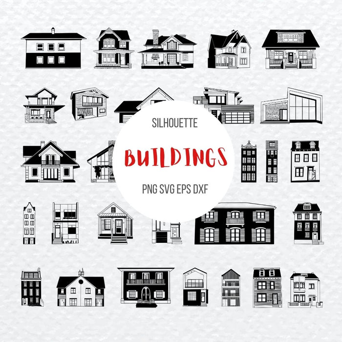 Buildings Silhouette Bundle