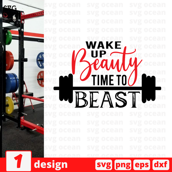 Wake up Beauty Time to Beast SVG vector bundle - Svg Ocean