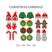 Christmas Earrings SVG Bundle  - Svg Ocean