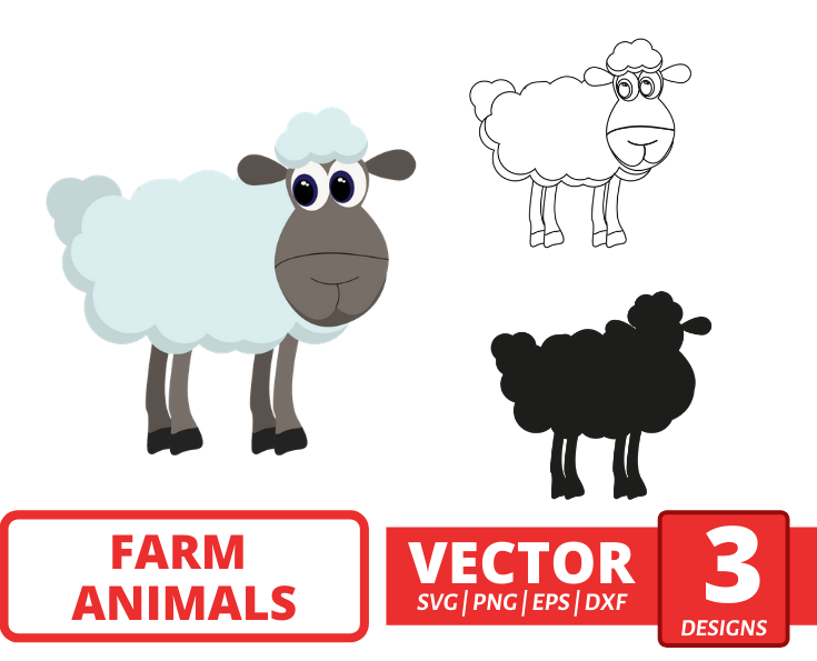 Sheep SVG bundle vector for instant download - Svg Ocean — svgocean