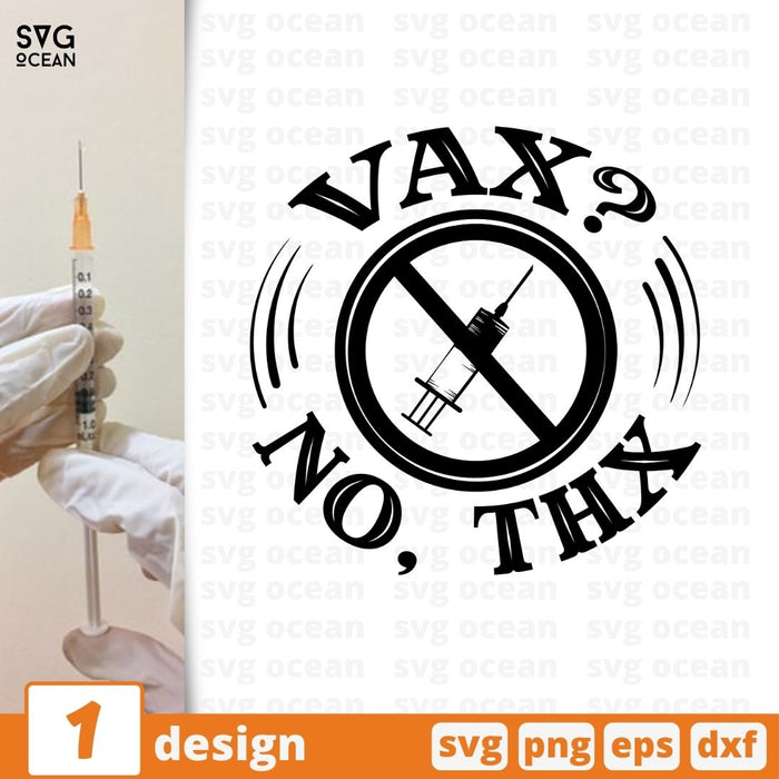 Vax No, thx SVG vector bundle - Svg Ocean