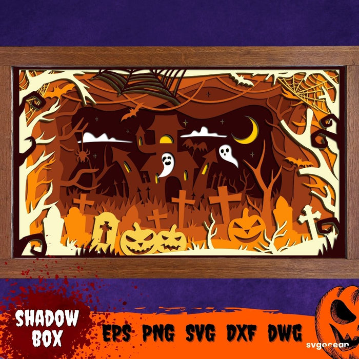 Halloween Layered Box SVG - Svg Ocean