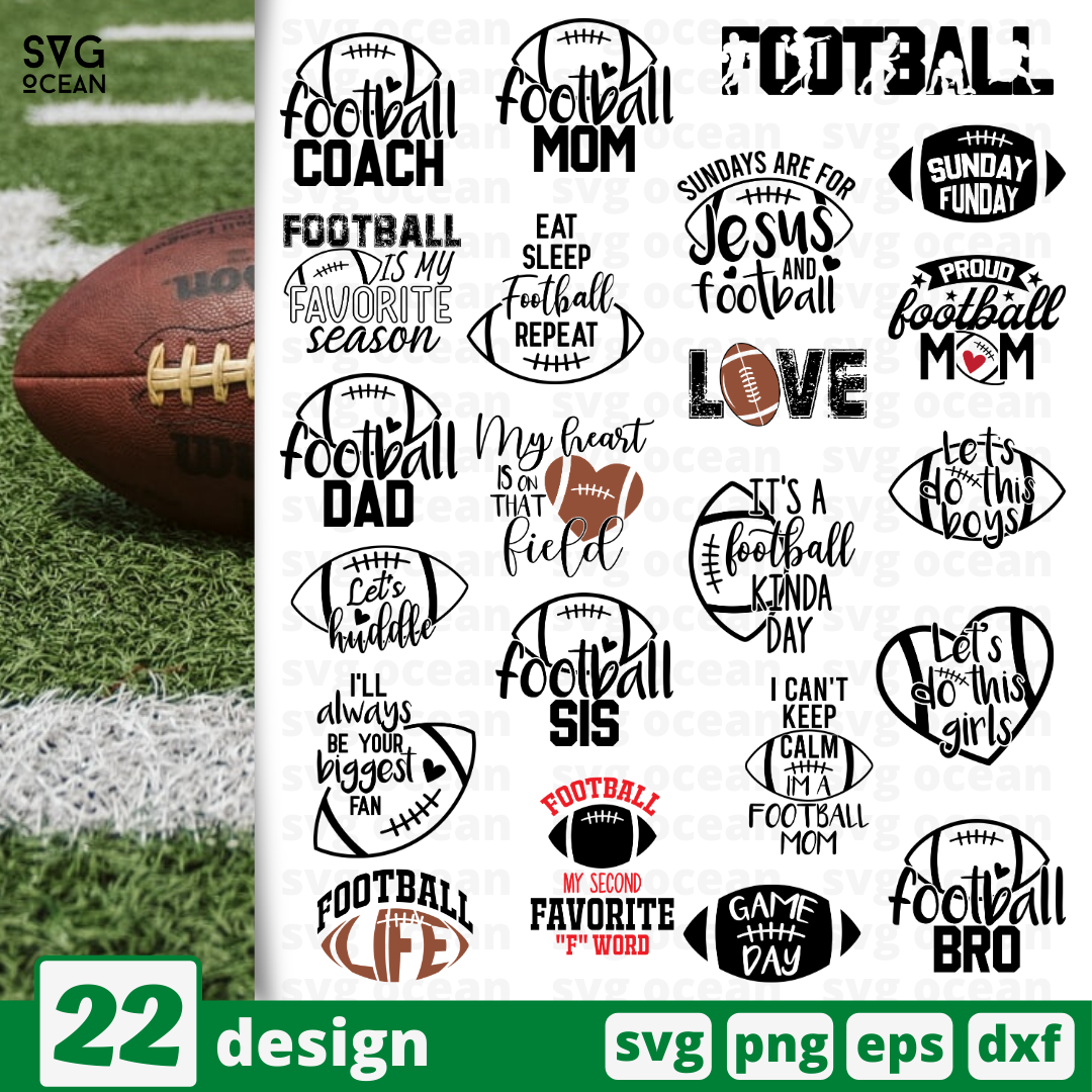 American Football Ball Quote T-shirt Design Vector Download