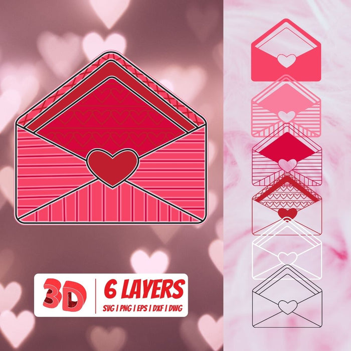 3D Envelope Valentine