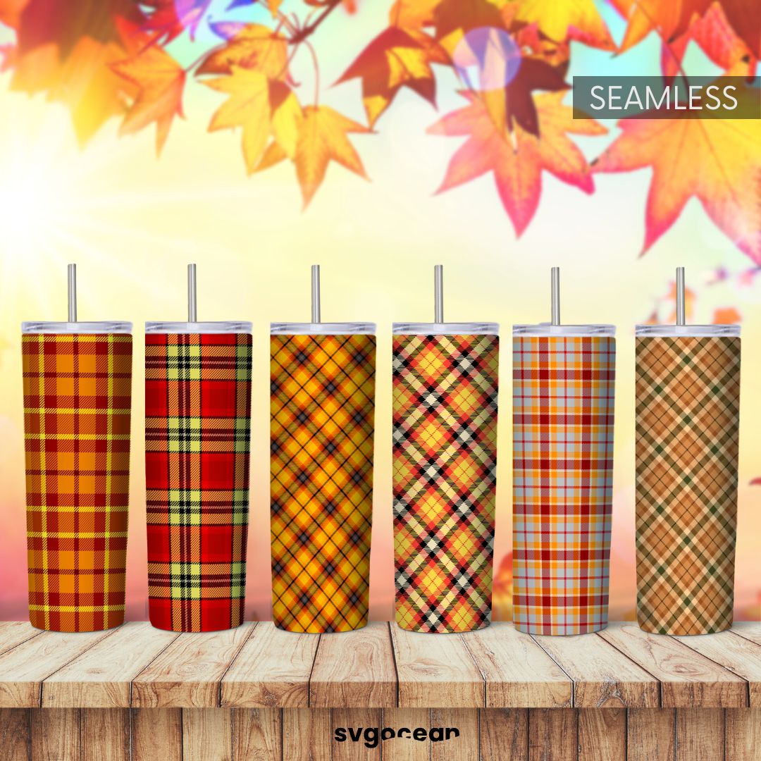 Buffalo Plaid Tumbler Sublimation Bundle - Svg Ocean — svgocean